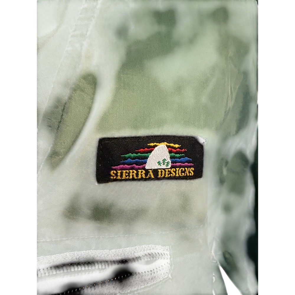 Sierra Designs Vintage Anorak Windbreaker Jacket Green Mens Half Zip Hooded - Picture 3 of 8